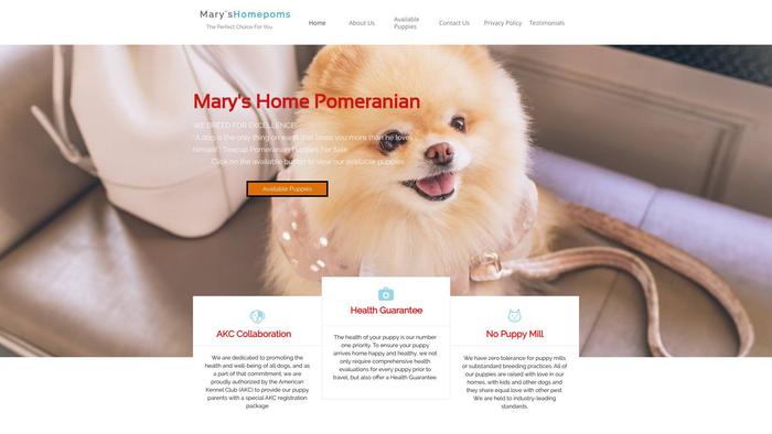 Maryhomeofpoms.com - Pomeranian Puppy Scam Review