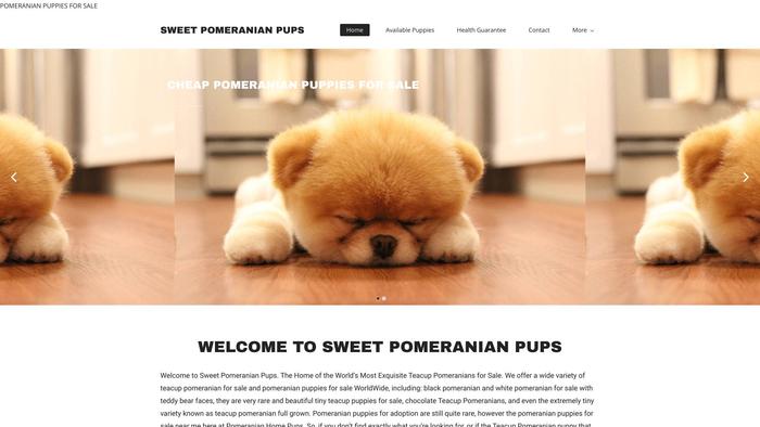 Sweetpomeranianpupshome.com - Pomeranian Puppy Scam Review