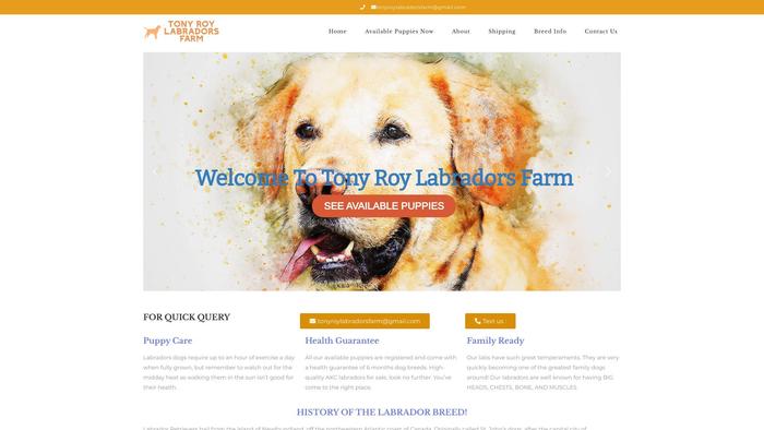 Tonyroylabradorsfarm.com - Labrador Puppy Scam Review