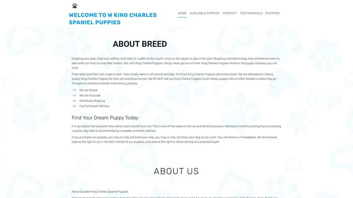 Wkingcharlespuppies.com - Cavalier King Charles Spaniel Puppy Scam Review