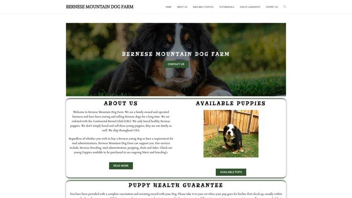 Bernesemountaindogfarm.com - Bernese Mountain Dog Puppy Scam Review