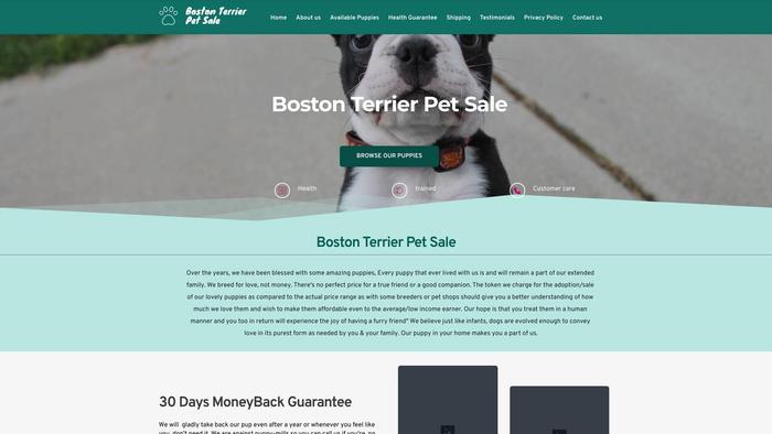 Bostonterrierpetsale.com - Boston Terrier Puppy Scam Review