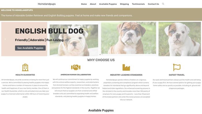 Homelandpups.com - English Bulldog Puppy Scam Review