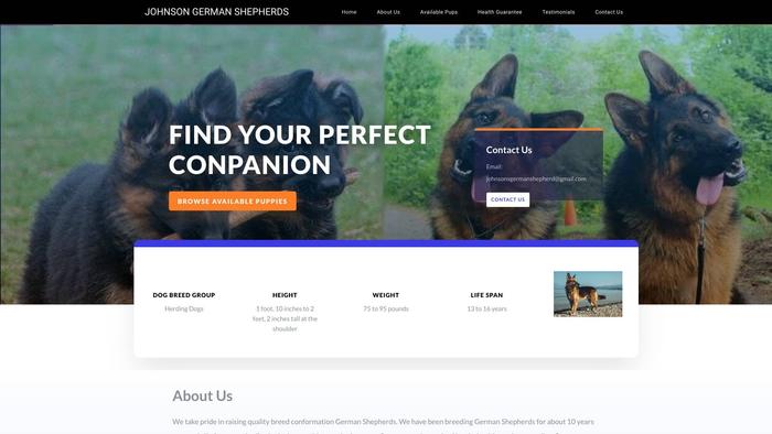 Johnsongermanshepherds.com - Germanshepherd Puppy Scam Review