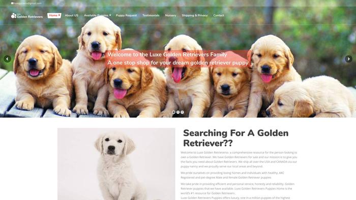 Luxegoldenretrievers.com - Golden Retriever Puppy Scam Review