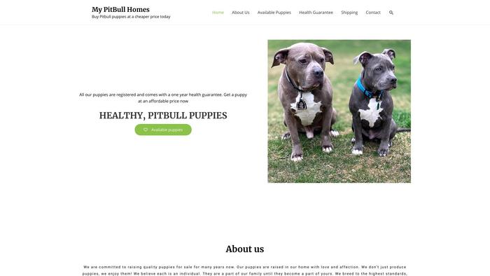 Mypitbullhomes.com - Pit Bull Puppy Scam Review