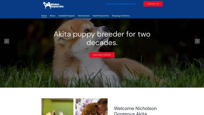 Nicholsongorgeousakita.com - Akita Puppy Scam Review