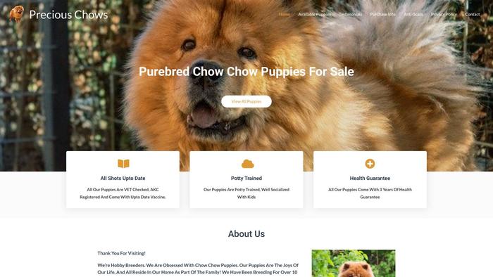 Preciouschows.com - Chowchow Puppy Scam Review