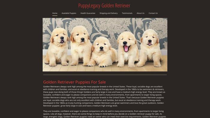 Puppylegacygoldenretrieverhome.com - Golden Retriever Puppy Scam Review