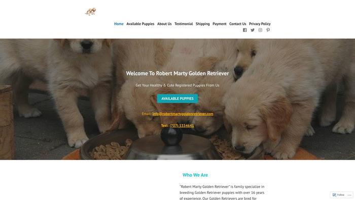 Robertmartygoldenretriever.com - Golden Retriever Puppy Scam Review