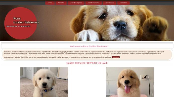 Ronsgoldenretrievers.com - Golden Retriever Puppy Scam Review