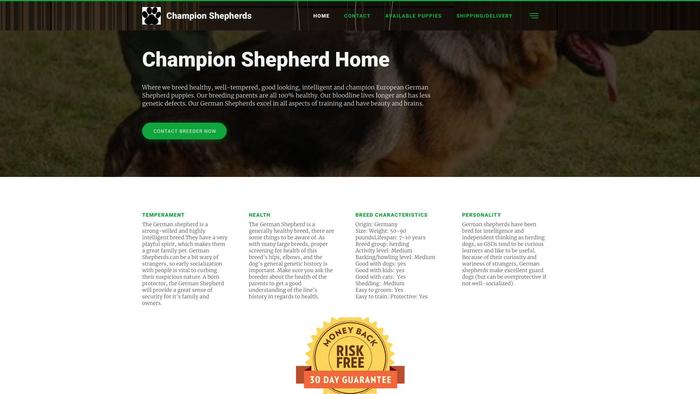 Championsshepherds.com - Germanshepherd Puppy Scam Review