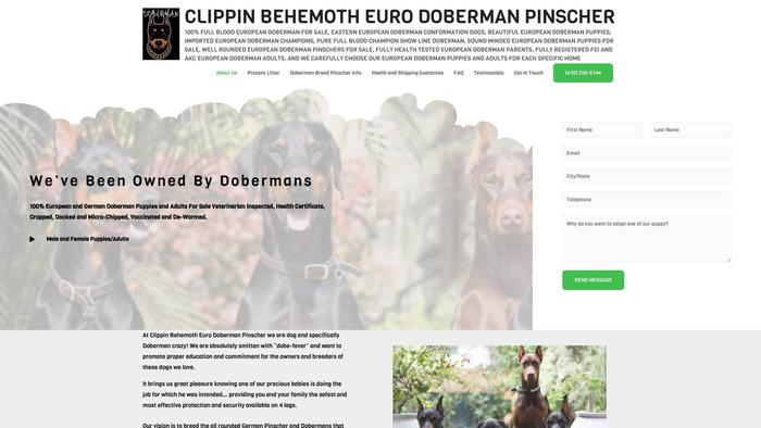 Clippinbehemotheurodobermanpinscher.com - Doberman Pinscher Puppy Scam Review