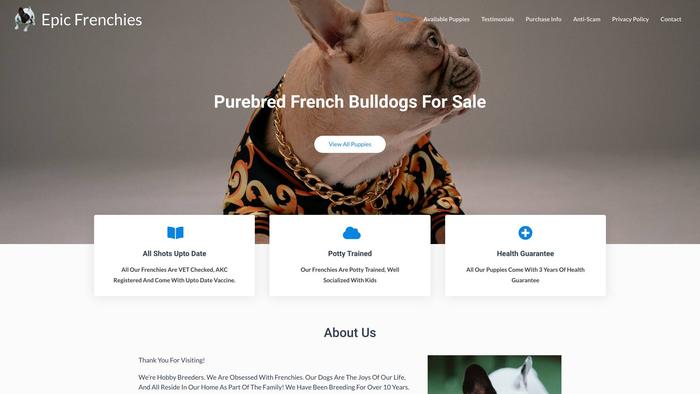 Epicfrenchies.com - French Bulldog Puppy Scam Review