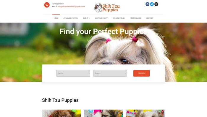 Familyraisedshihtzupuppies.online - Shihtzu Puppy Scam Review