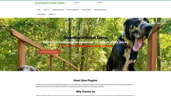 Guardiansgreatdane.com - Great Dane Puppy Scam Review