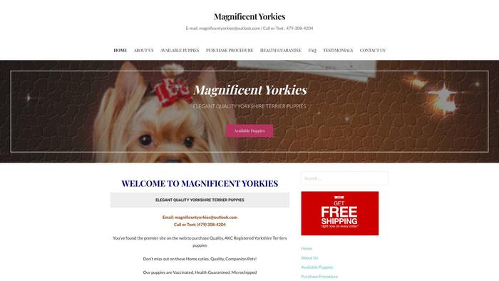 Magnificentyorkies.com - Yorkshire Terrier Puppy Scam Review