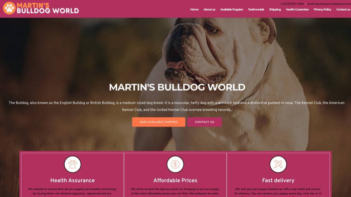 Martinsbulldogworld.com - English Bulldog Puppy Scam Review