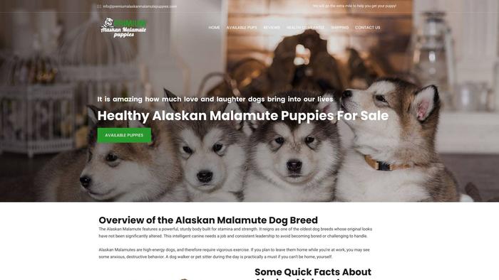 Premiumalaskanmalamutepuppies.com - Malamute Puppy Scam Review