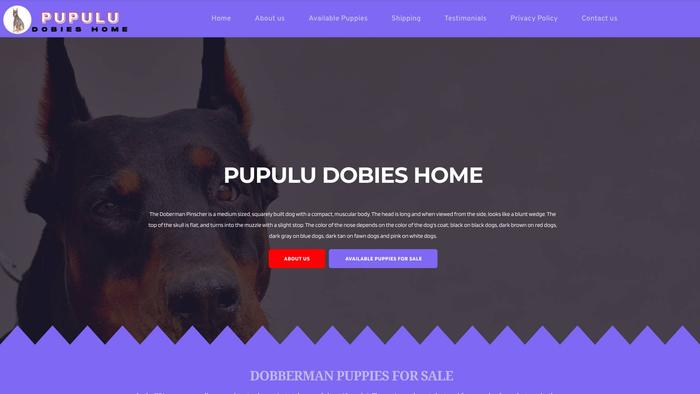 Pupuludobieshome.com - Doberman Pinscher Puppy Scam Review