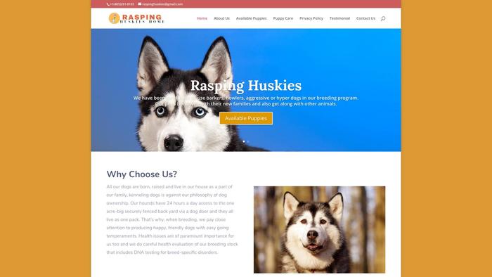 Raspinghuskies.com - Husky Puppy Scam Review