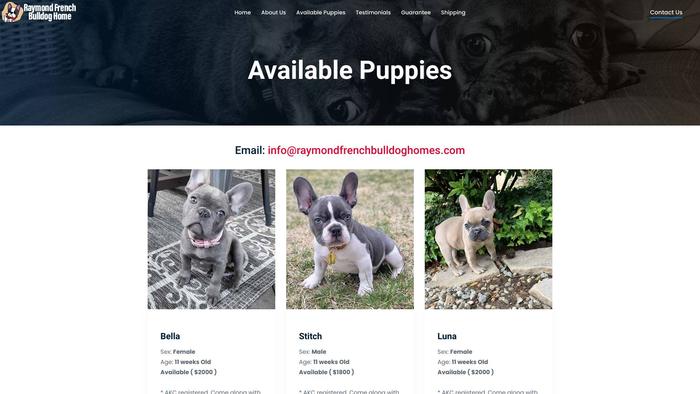 Raymondfrenchbulldoghomes.com - French Bulldog Puppy Scam Review