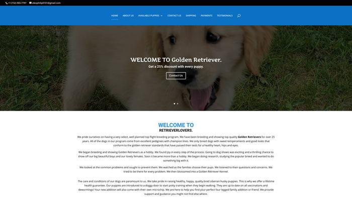 Retrieverslovers.com - Golden Retriever Puppy Scam Review