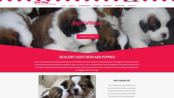 Saintsvillage.com - Saint Bernard Puppy Scam Review