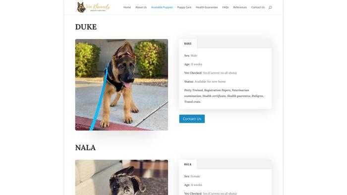 Vonkhemmelsgermanshepherds.com - Germanshepherd Puppy Scam Review