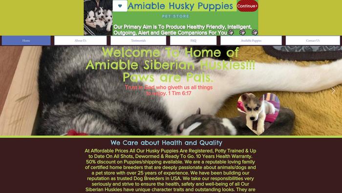 Amiablehuskypups.com - Husky Puppy Scam Review