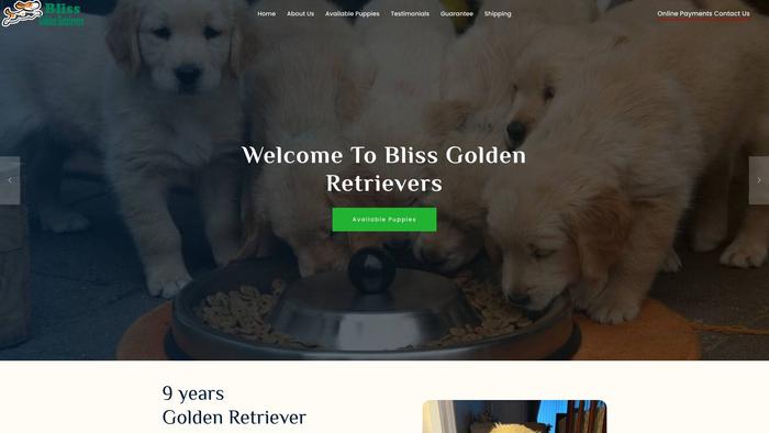 Blissgoldenretrievers.com - Golden Retriever Puppy Scam Review