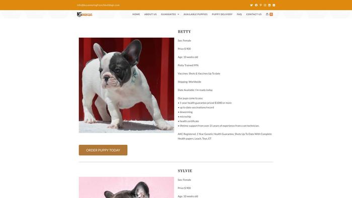 Buyamazingfrenchbulldogs.com - French Bulldog Puppy Scam Review