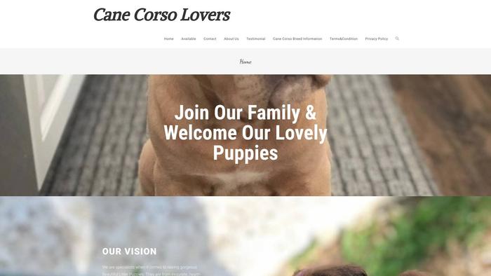 Canecorsolovers.com - Cane Corso Puppy Scam Review