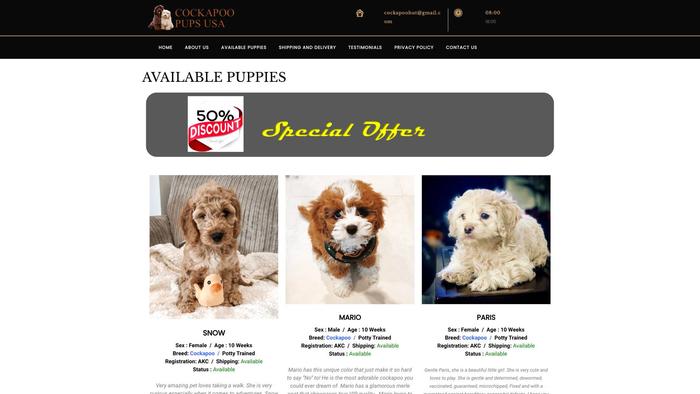 Cockapoopupsusa.com - Cockapoo Puppy Scam Review