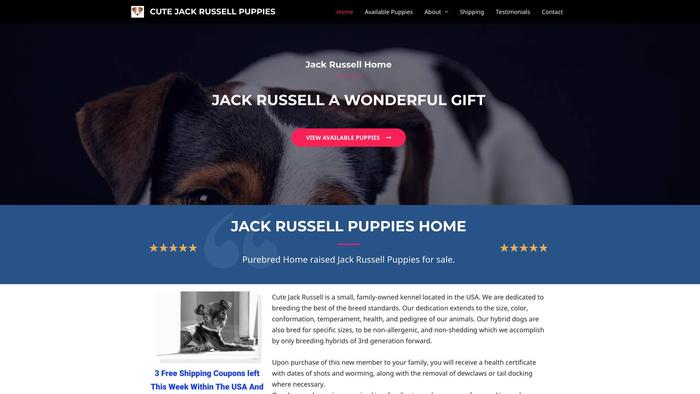 Cutejackrussell.com - Jack Russell Terrier Puppy Scam Review