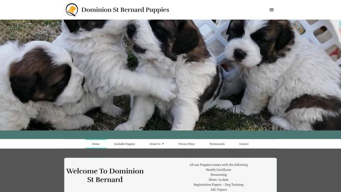 Dominionstbenar.com - Saint Bernard Puppy Scam Review