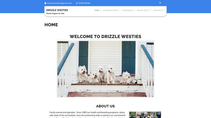 Drizzlewesties.com - Terrier Puppy Scam Review