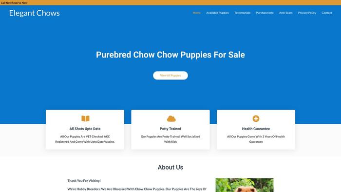 Elegantchows.com - Chowchow Puppy Scam Review