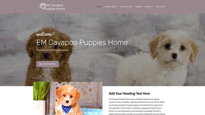 Emcavapoopuppieshome.com - Cavapoo Puppy Scam Review