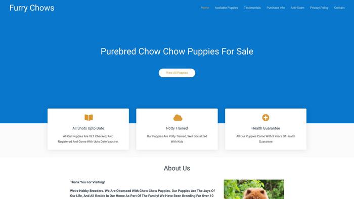 Furrychows.com - Chowchow Puppy Scam Review