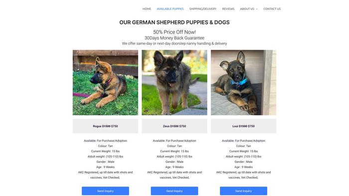 Healthygmshepherddogs.com - Germanshepherd Puppy Scam Review