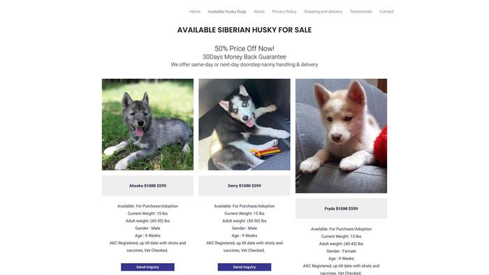 Healthyhuskydogs.com - Husky Puppy Scam Review