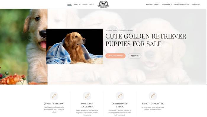 Homeraisedgoldenretriever.com - Golden Retriever Puppy Scam Review