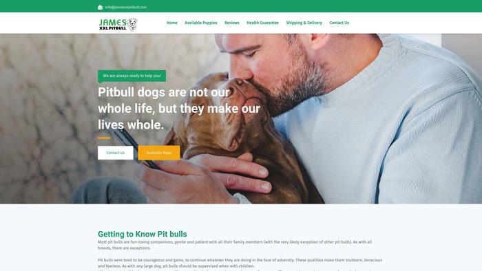 Jamesxxlpitbull.com - Pit Bull Puppy Scam Review