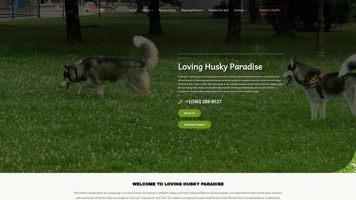 Lovinghuskyparadise.com - Husky Puppy Scam Review