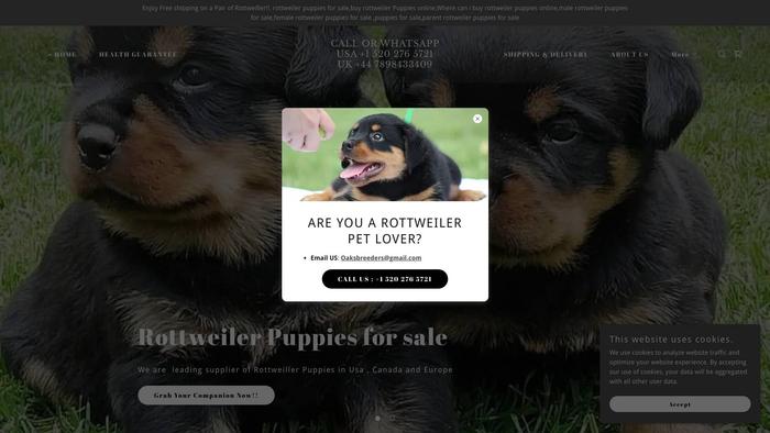 Oaksrottweilerpuppies.com - Rottweiler Puppy Scam Review