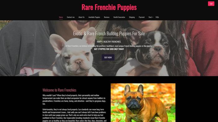 Rarefrenchiepuppies.com - French Bulldog Puppy Scam Review