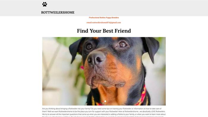 Rotteilershome.net - Rottweiler Puppy Scam Review