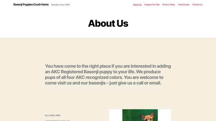 Basenjipuppycrush.com - Basenji Puppy Scam Review