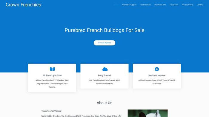 Crownfrenchies.com - French Bulldog Puppy Scam Review